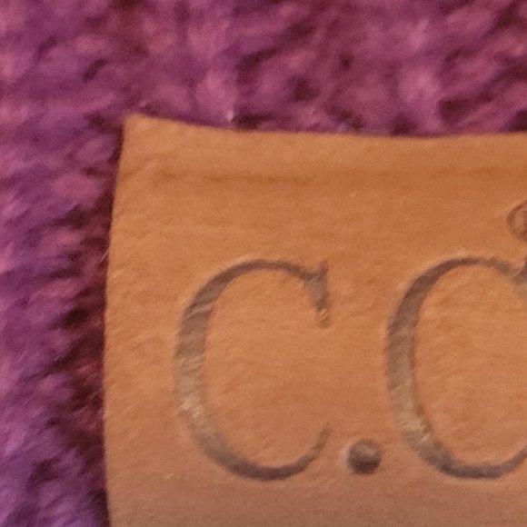 Like New... C.C (Cheveux Corp.) Women's Thick Soft Knit Beanie, Plum Purple - Picture 3 of 6